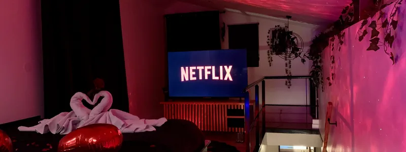 Espace Netflix avec ciel étoilé